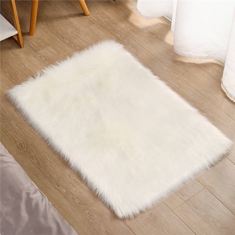 Nordicins sala de estar alfombra dormitorio adornos cama cama habitación de niña mesa de té negro red cama debajo de alfombra de peluche