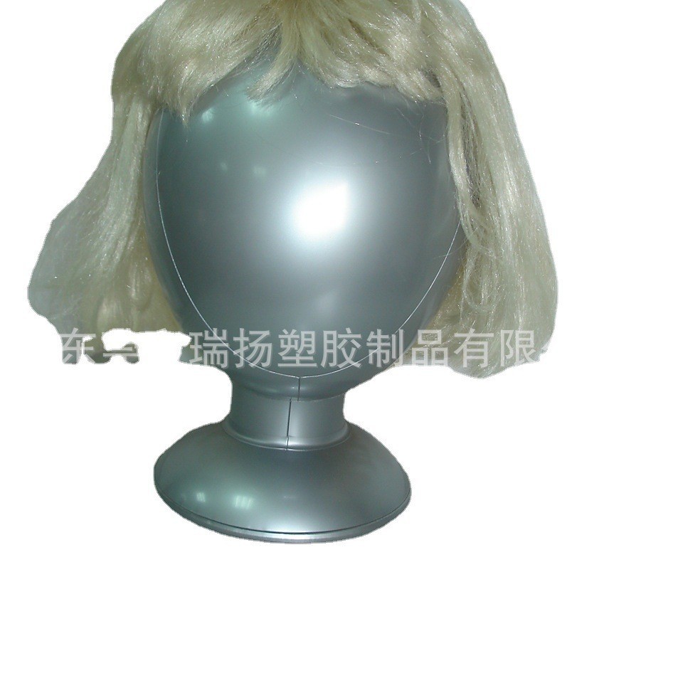 pvc充气高矮头模帽托假发帽子展示道具拍摄工具帽撑帽内胆展示架