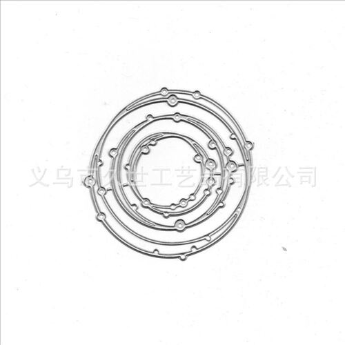 3pcs garland set cutting knife mold etching process DIY carbon steel mold greeting card making Scrapbook template
