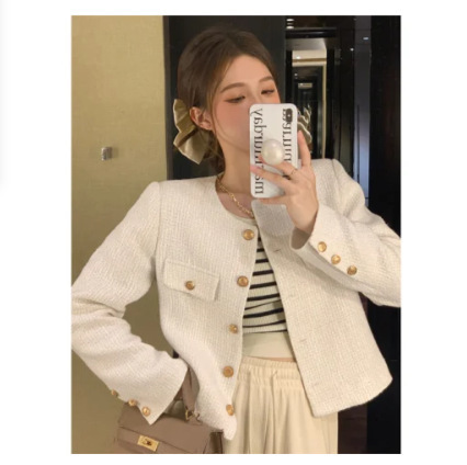 小香风外套女装2025春季新款法式短款感炸街气质百搭上衣女装批发|undefined