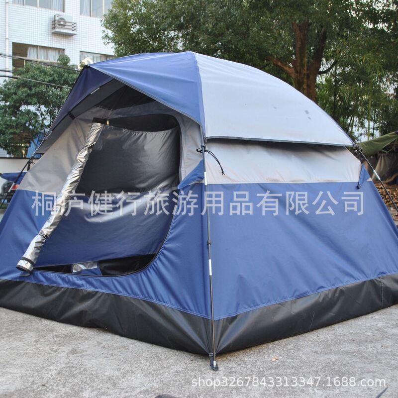 Rainproof and Sunproof 4-Person Tent, Mountaineering Gear, Exquisite Camping 4-Person Tent, 4-Person Family Camping Tent Rainproof and Sunproof 4-Person Tent, Mountaineering Gear, Exquisite Camping 4-Person Tent, 4-Person Family Camping Tent