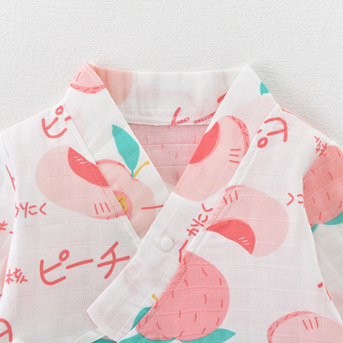 Baby clothes gauze newborn onesie outerwear summer version Aa class crawling suit air conditioning clothes baby sleepwear