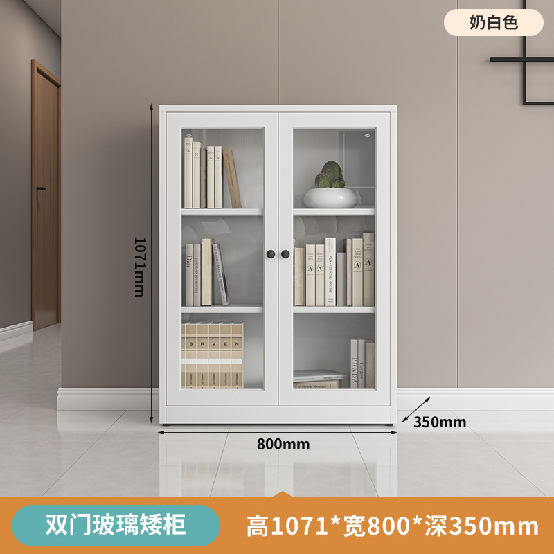 낮은 캐비닛 분할 유리 문 80*35*107cm