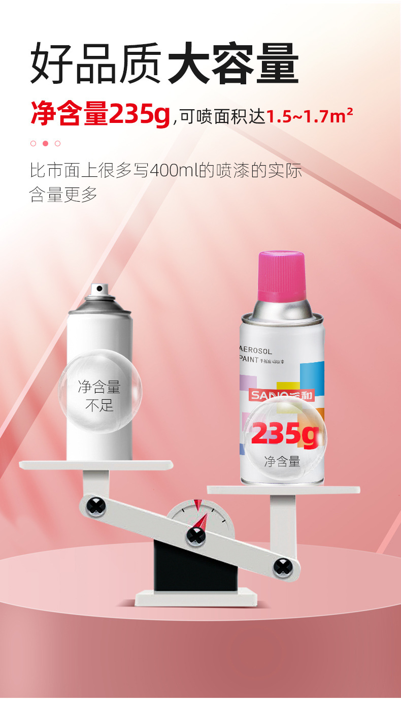 Sanhe Automatic Spray Paint Hand-Operated Spray Paint Can Metal Anti-Rust Furniture Wood Paint Car Graffiti Spray Paint Purple Spray Paint