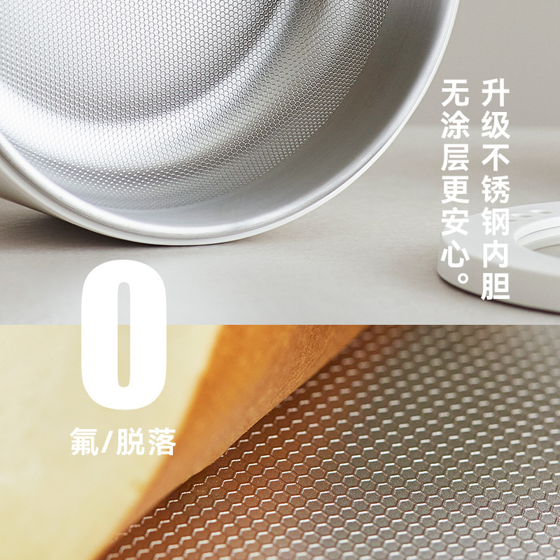 olayks立时0涂层不锈钢电煮锅家用宿舍学生多功能小型电锅电炒锅|undefined