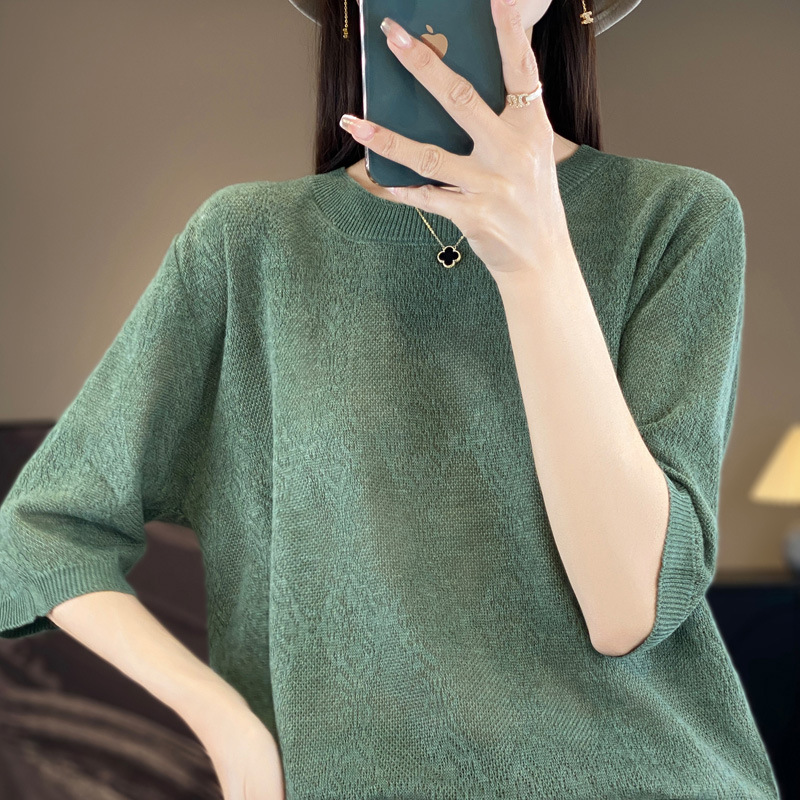 Spring woolen knitted thin fashionable sweater