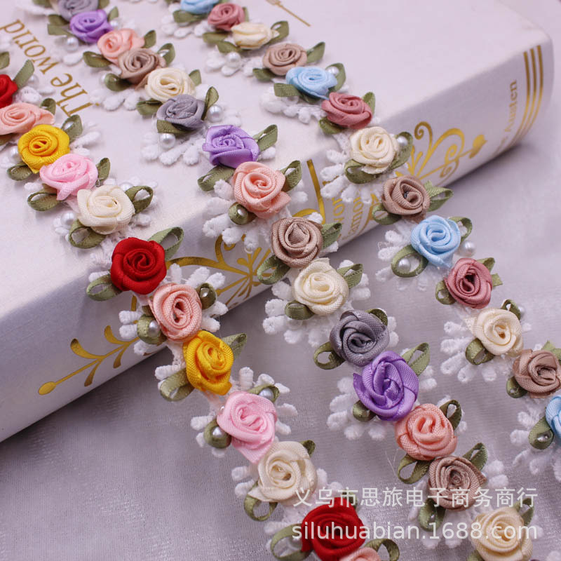 Newly embroidered water -soluble colored versatile small flower DIY…