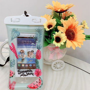 Floating airbag inflatable mobile phone waterproof bag touch screen swimming transparent waterproof mobile phone bag mobile phone waterproof case