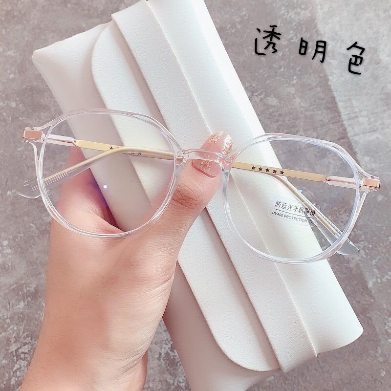 新しいファッションレトロ抗青色光メガネ小紅書イン学生メガネフレーム女性の多角形無地フラットミラー