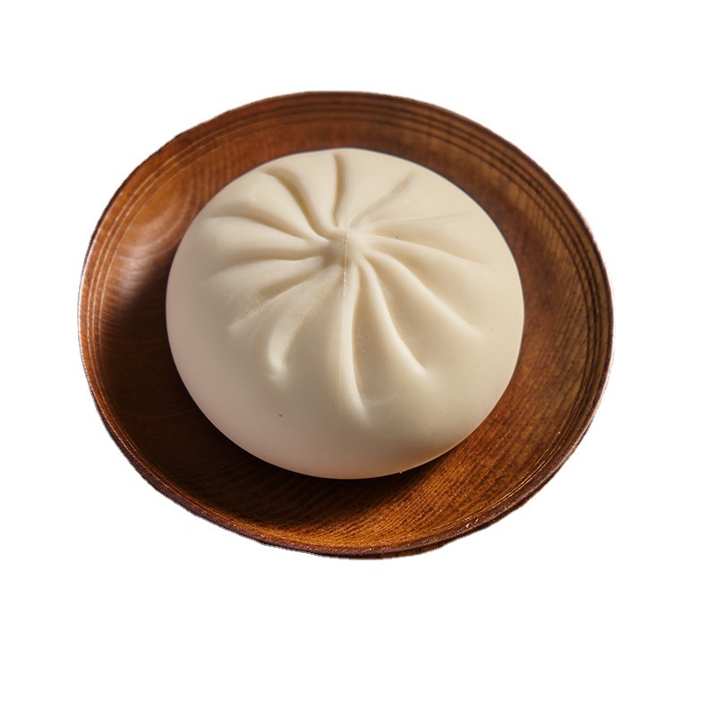 Divertido descompresión gran bollo de peluche al vapor simulación de juguete falso vapor artefacto pequeño respiradero de descompresión de silicona mano pellizco música