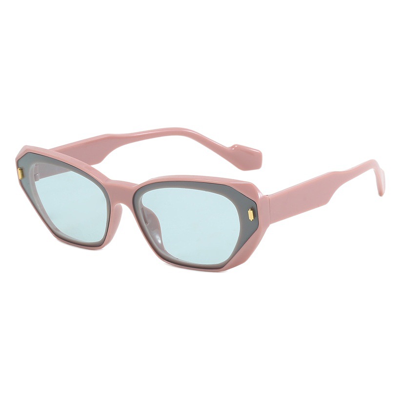 Transfronteriza nueva venta al por mayor de las mujeres de moda personalizada calle tiro pequeña caja mi clavo ins estilo desgaste esencial moda gafas de sol