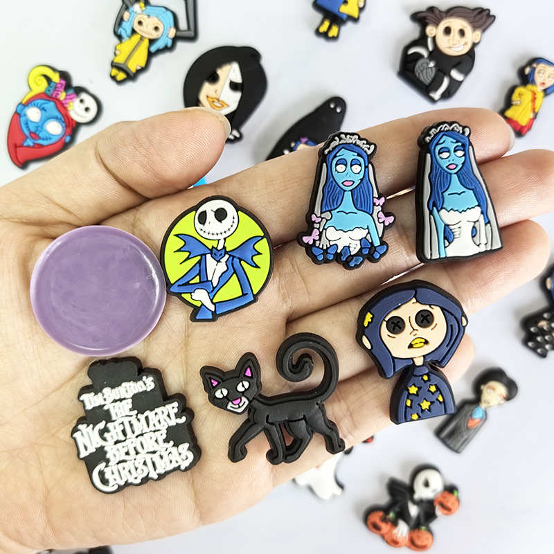 ハロウィーン鬼母シリーズPVCソフト小型パッチ携帯電話ケース運転免許証イヤホンケースDIY装飾アクセサリー|undefined