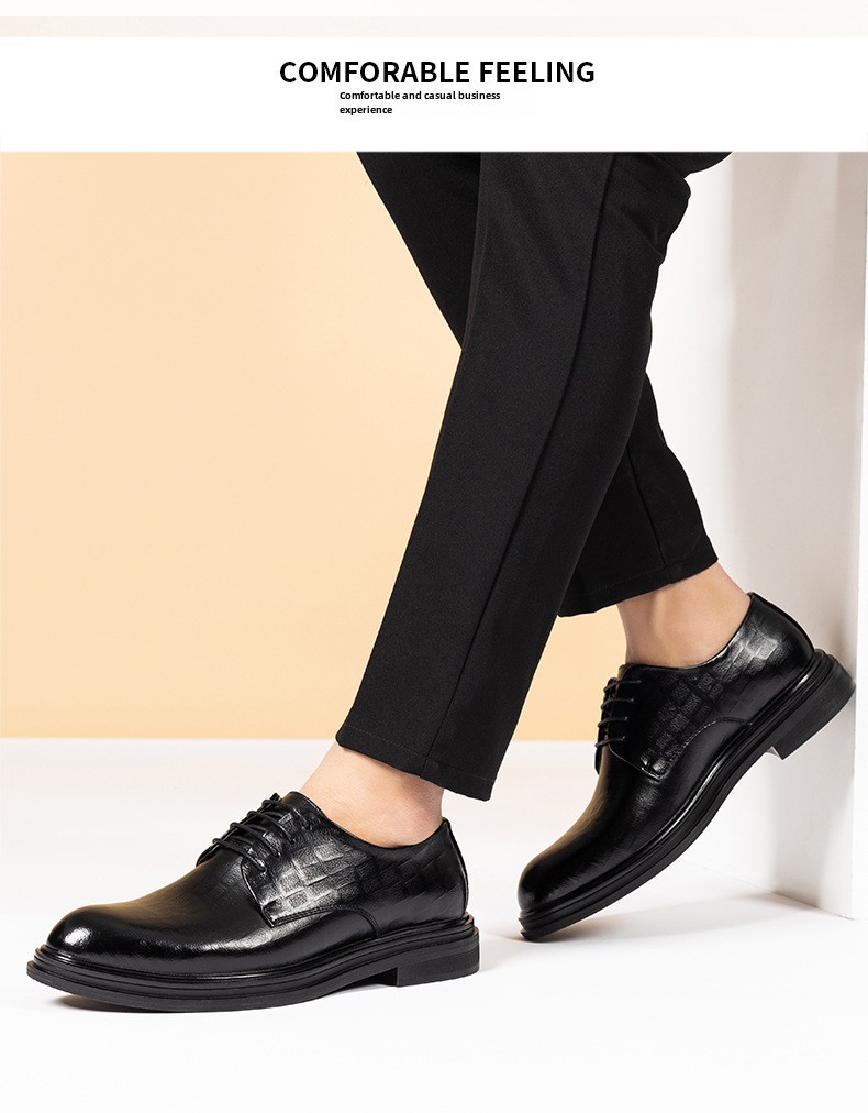 Summer business formal leather shoes men's Korean men's shoes cowhide casual personality trend hollow men's shoes a generation of hair_vogvips.com