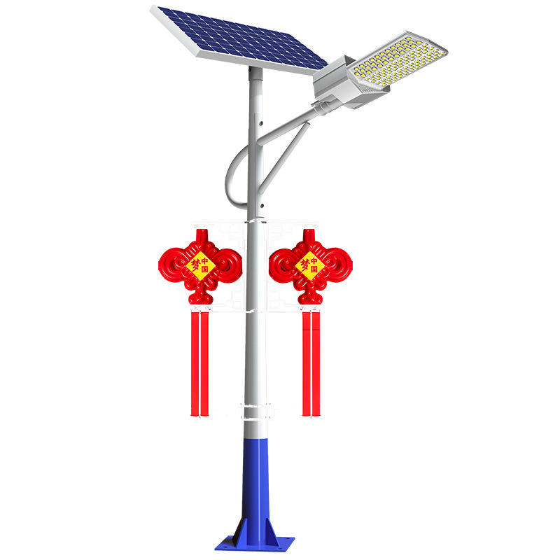 Wow, luz solar al aire libre personalizada, colgante de nudo chino, proyecto, nueva iluminación LED de carretera rural