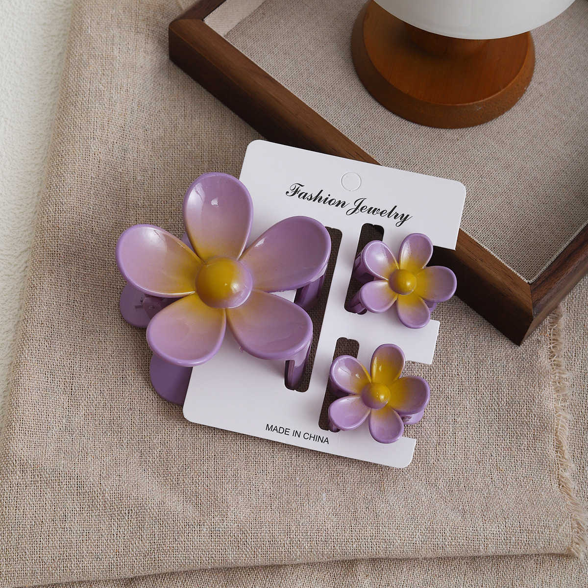 Gradient purple 3-piece gripper set