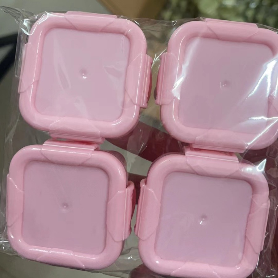 Mini Crisper Food-Grade Thickeneded Sealed Baby Food Supplement Box Kidsren's Household Storage Box Jam Packaging Box