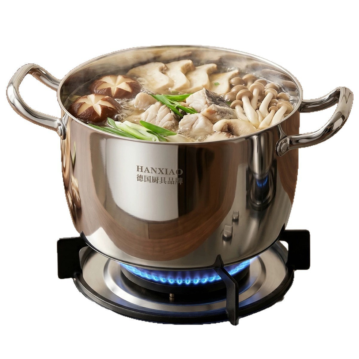 Olla de Acero Inoxidable 316 para Sopa Gran Capacidad Resistente al Calor para Hogar
