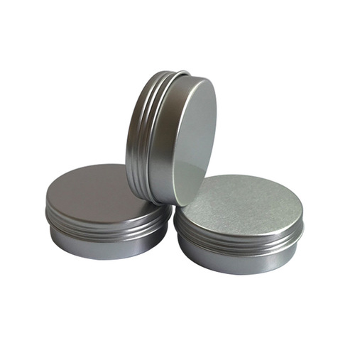 Wholesale mini aluminum pots with mosquito repellent cream packaging, threaded small medicine boxes, circular jewelry compartment storage boxes, 20ml