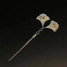 复原唐代错金银发簪 古代金银器 汉服首饰 盛唐剧组 仿古