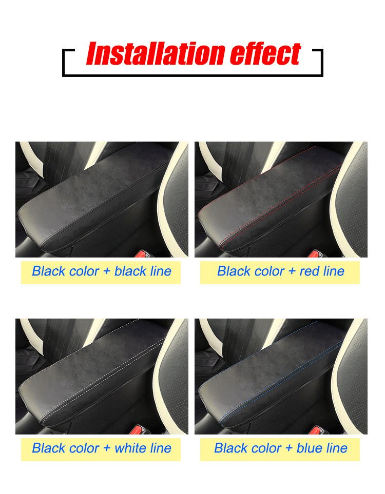 Suitable for 16-22 Models of Toyota Prius 50 Series Xw50 Central Armrest Box Leather Cover, No Need to Disassemble, Just Put It on Directly