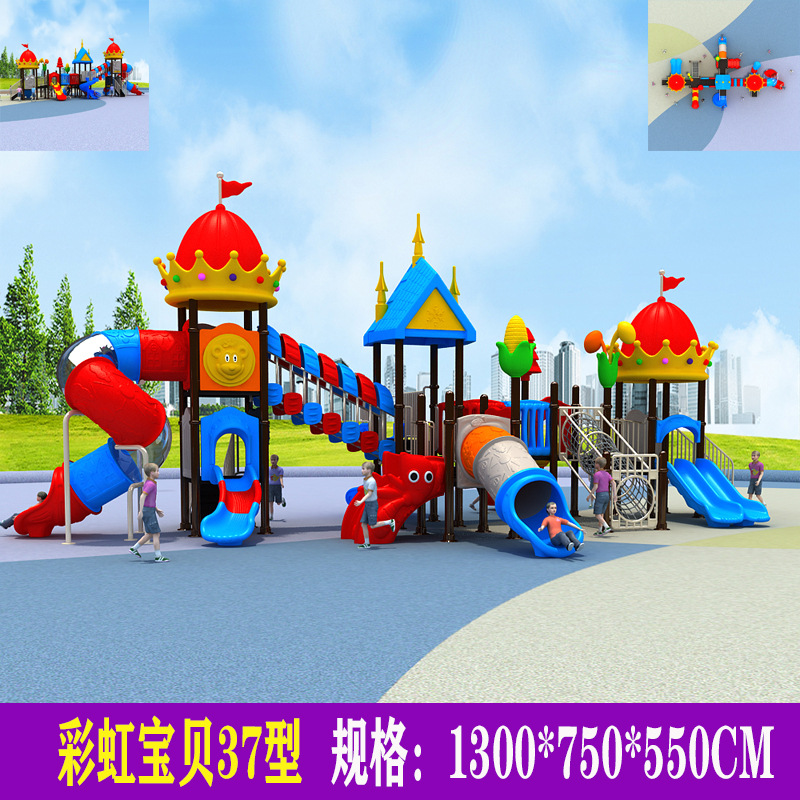 Deslizamiento infantil nuevo deslizamiento de jardín de infantes al aire libre comunidad parque de juegos al aire libre combinación deslizamiento