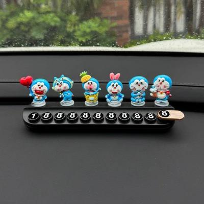 Car Temporary Parking Number Nömrəli dayanma kartı - jingle-cat-6-pieces-black-aromatherapy-parking-sign