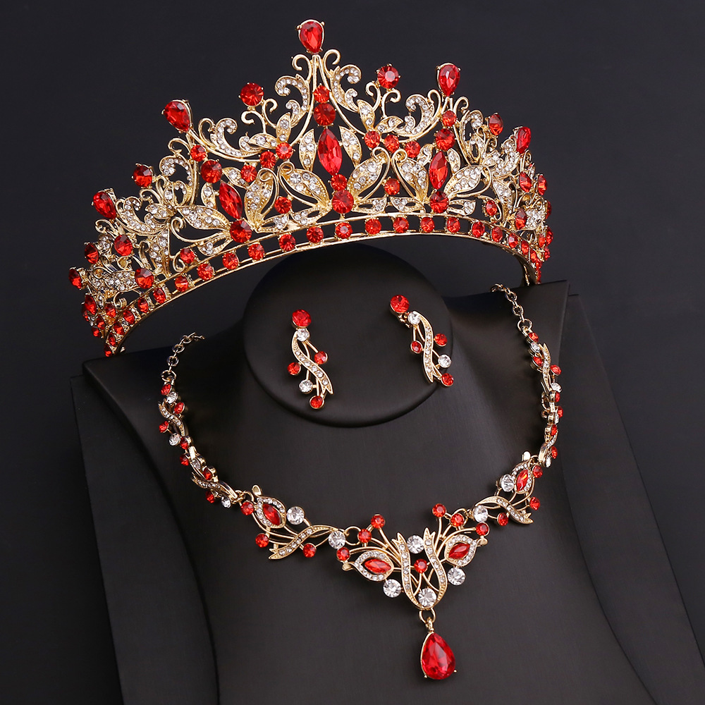 新娘水钻项链皇冠