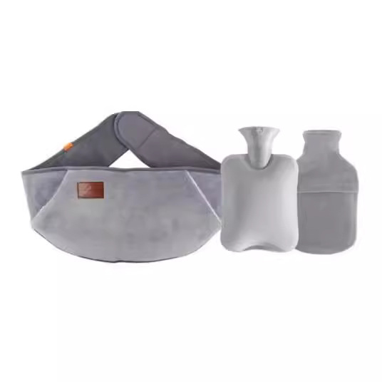 Inyección de agua cinturón caliente bolsa de agua caliente [juego de dos piezas] cinturón cálido mano caliente cintura vientre caliente inyección de agua cinturón protector