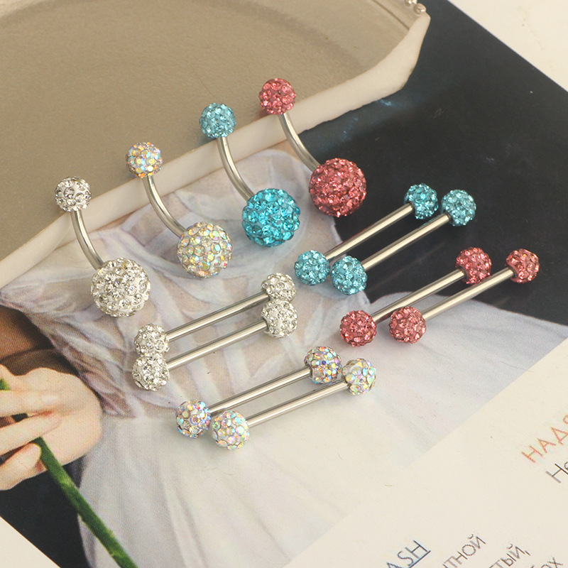 Labret piercing jewelry detail image