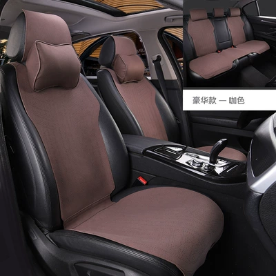 Universal Seat Summer Breathable Seat | Seat cushion, seat cover - coffee-color-main-driver-without-headrest