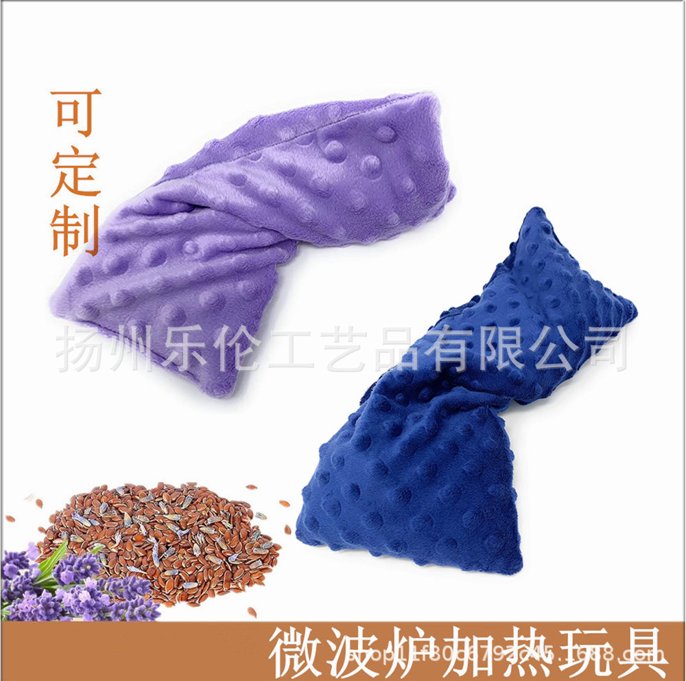 Navidad alce reno almohada de cuello personalizada compresa en caliente compresa en frío gravedad animal almohada en forma de U semilla de lino relleno de piedra de arroz