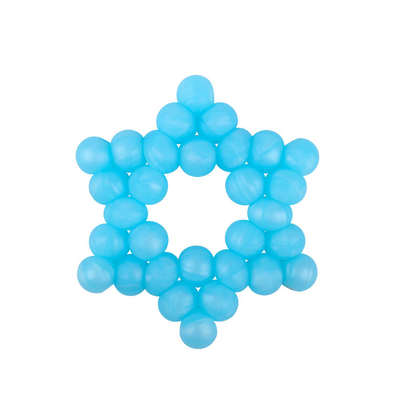 Nuevos suministros para bebés DIY creativo cuentas de silicona mordedura de pegamento dientes de bebé pulido palo estrella de seis puntas juguete mordedor