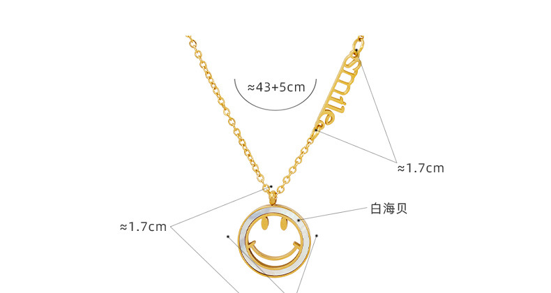 Ethnic Style Geometric Titanium Steel Plating Shell Pendant Necklace 1 Piece