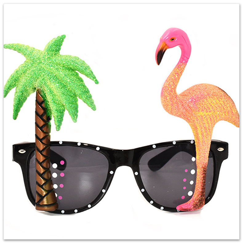 夏威夷派对眼镜 火烈鸟小雏菊海星沙滩眼镜 舞会晚会搞怪详情9
