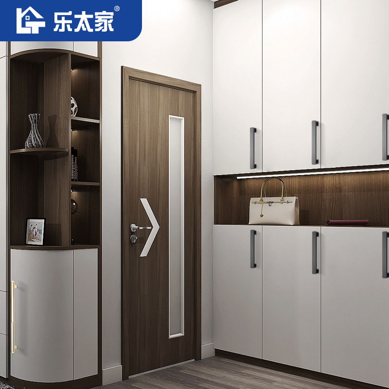 輕奢金色抽屜衣櫃門把手黑色現代簡約拉手北歐美式柜子櫥櫃門拉手