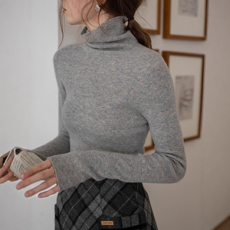 "Soft and Waxy Colorful Dots" Ultra-Fine Merino Wool Dazzling Colorful Dots Classic Knitwear Base Knitwear