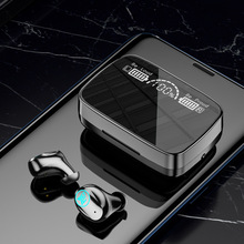 新款M9-16跨境私模TWS无线蓝牙耳机双耳游戏降噪大屏迷你入耳塞式