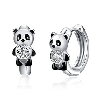曹适 Japanese cute summer elegant earrings, with little bears, internet celebrity