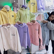 秋冬装连帽外套女长袖卫衣 库存外贸女装清仓货 地摊货源夜市批发