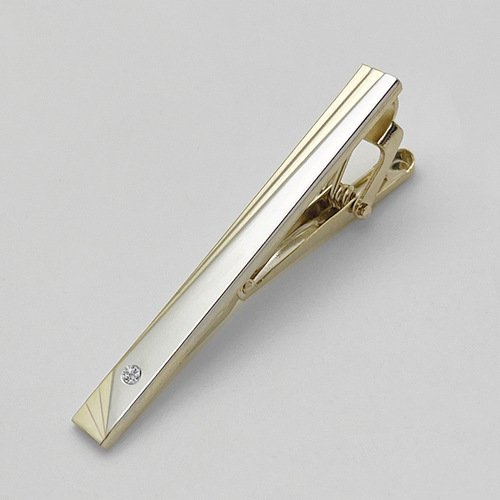 Simple silver laser LOGO men's standard tie clip groom wedding metal tie clip business