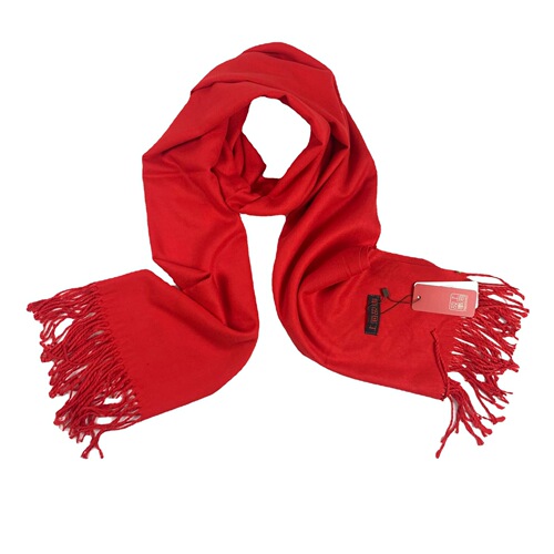 Lambswool-like scarf and shawl with a high-end Shanghai story, classic red, suitable for female wholesale and foreign trade cross-border.