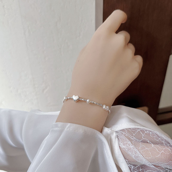 Small design organic bracelet pearl