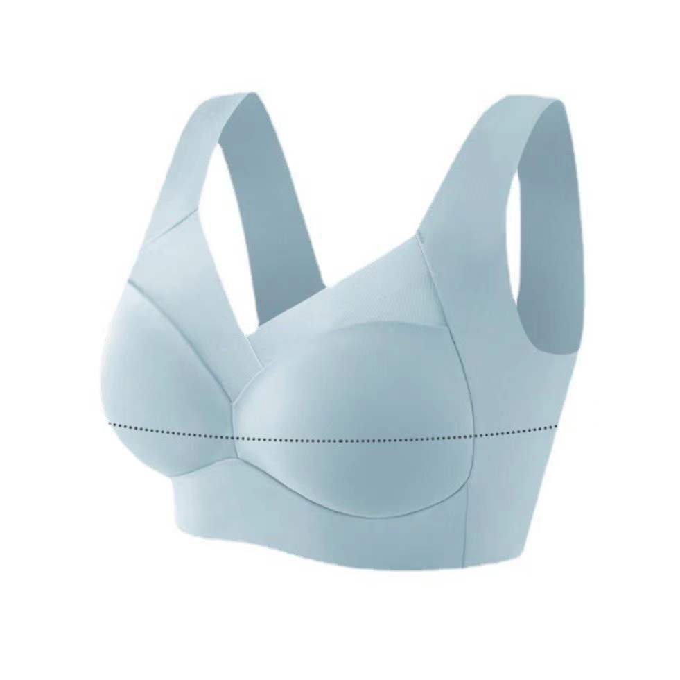 La primavera y el Verano de Seda Hielo sexy transpirable volver sin costuras ropa interior colección mama inalámbrica empuja hacia arriba fija Copa Sujetador deportivo para las mujeres