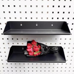 Square Hole Perforated Board Hook Tool Hanging Board Hardware Tool Metal Storage Rack Small Pallet Tool Cabinet Hook Accessories