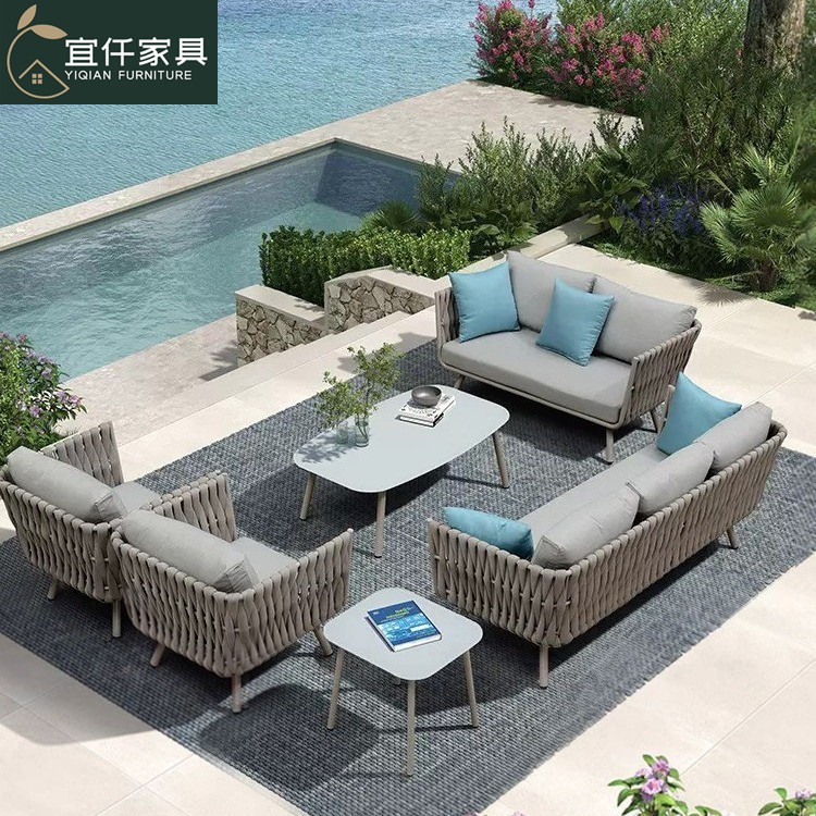 Outdoor Sofa, Courtyard, Outdoor Balcony, Villa Rattan Chair, Single Rattan Combination, Terrace Sun Protection, Leisure Garden Furniture Outdoor Sofa, Courtyard, Outdoor Balcony, Villa Rattan Chair, Single Rattan Combination, Terrace Sun Protection, Leisure Garden Furniture