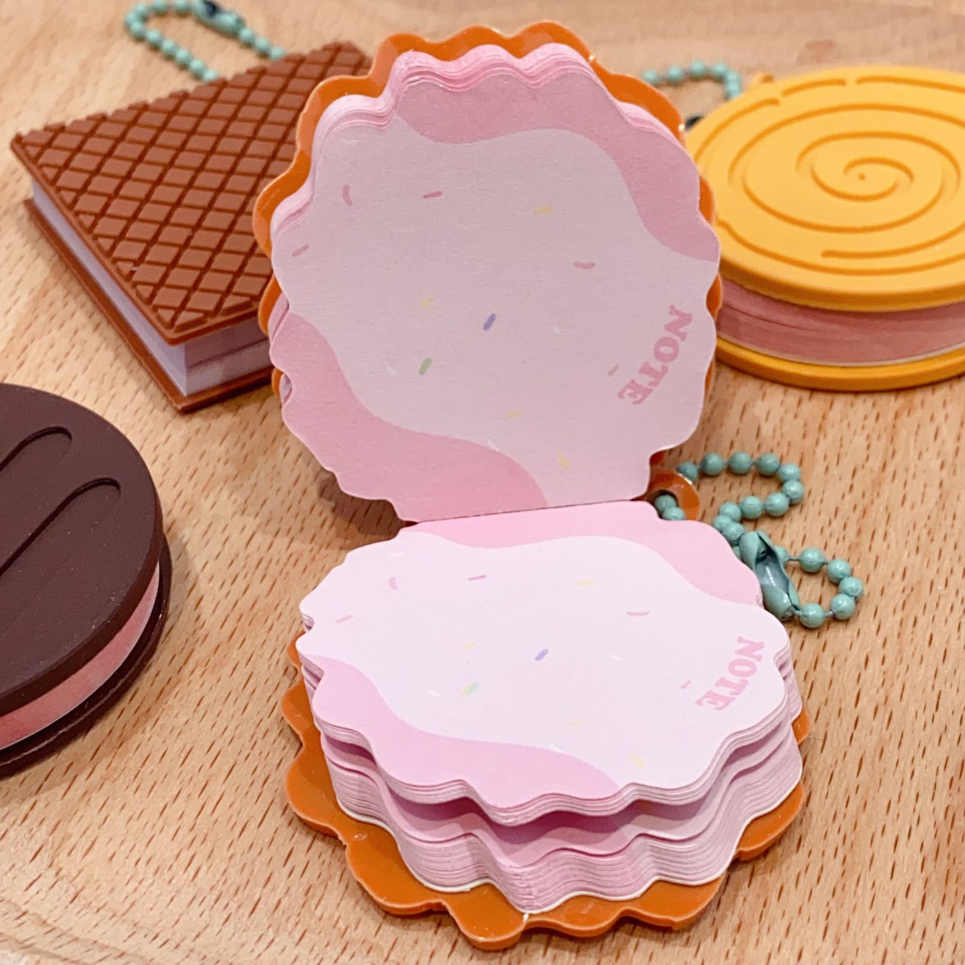 376g Weight Sticky Note Stationery Type 24 Pieces Per Pack Quantity Learning Occasion Bite a Cookie Pattern Cute Style 24 Pieces Per Pack Bite A Cookie Learning Cute Sticky Note 23