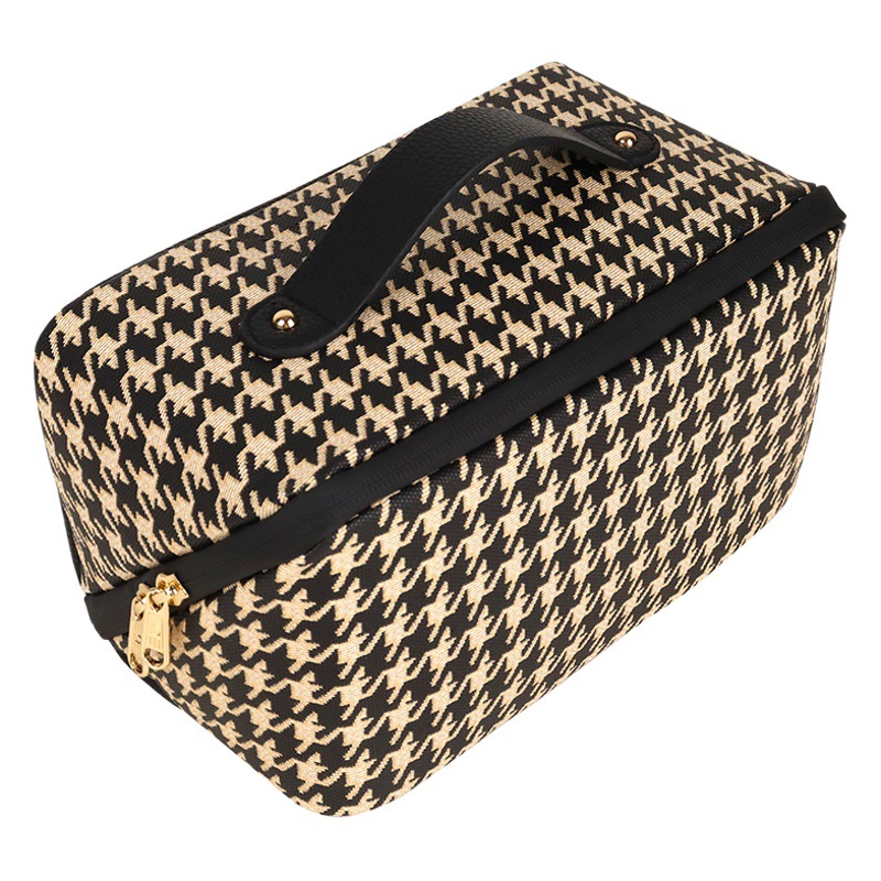 En stock pu impermeable bolsa de cosméticos de gran capacidad portátil de viaje bolsa de lavado de las mujeres portátil multifuncional bolsa de almacenamiento al por mayor