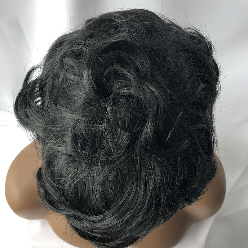 Amazonas Europa y América pelucas de moda floja damas inclinadas franjas curvas fibra química pelucas de cabeza completa fábrica en stock