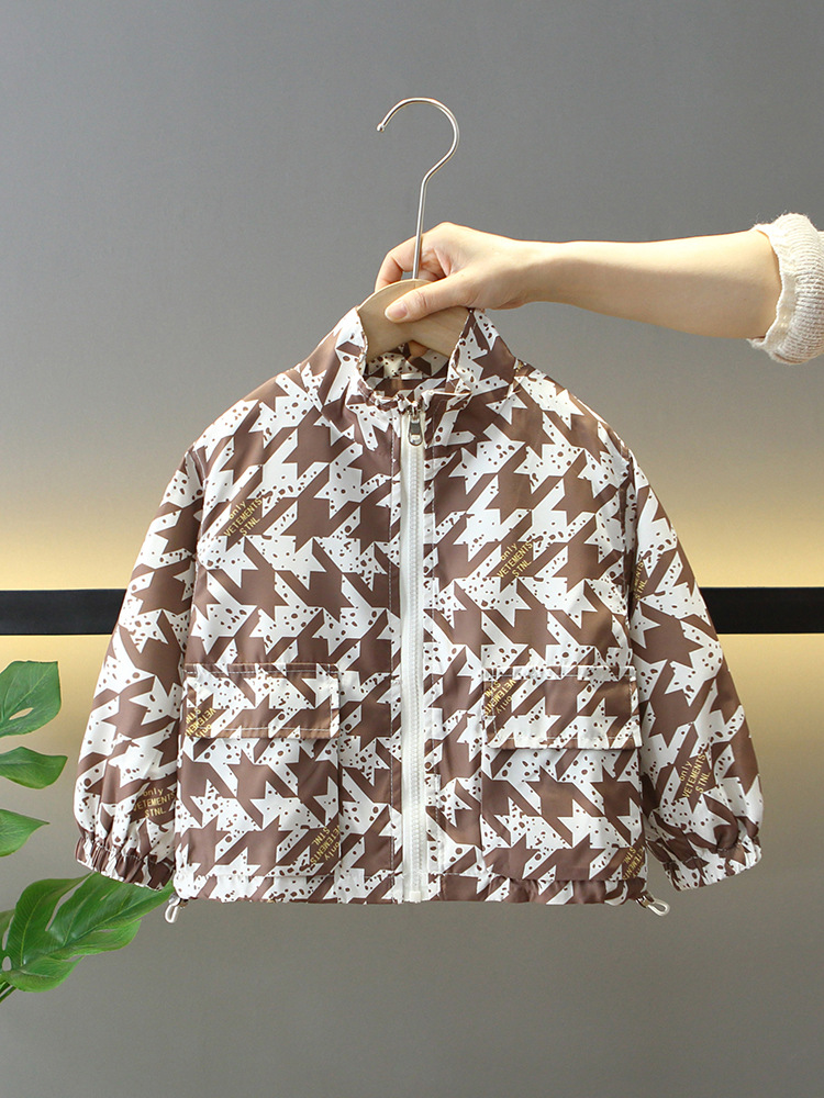 7711 Chaquetas para niños Ropa de primavera y otoño 2025 nuevos tops para bebés Niños Niños Primavera Moda Ropa para niños Tendencia