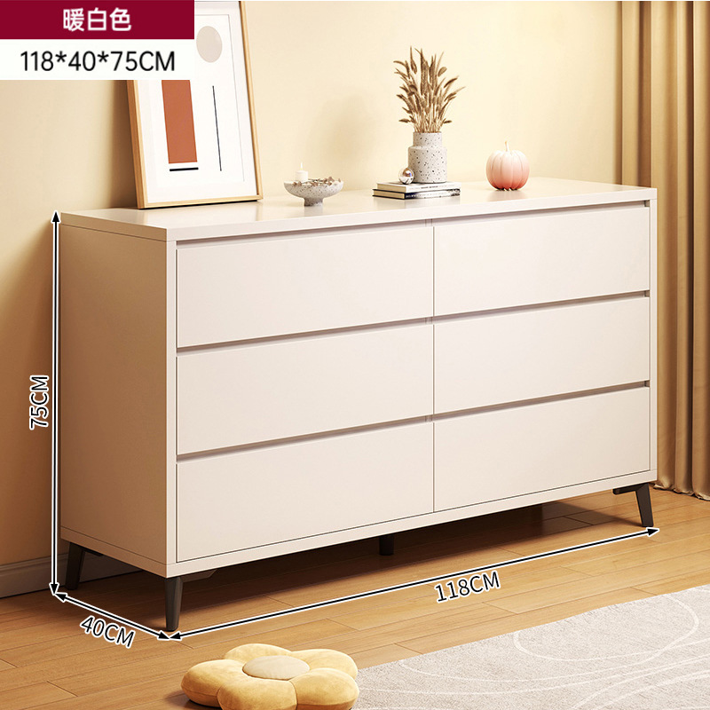 Pecho de cajones de estilo crema dormitorio armario de la pared cama final gabinete de almacenamiento gabinete sala de estar cajón gabinete de almacenamiento de cajones